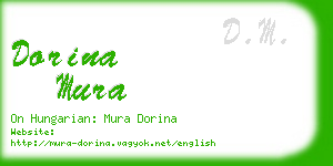 dorina mura business card